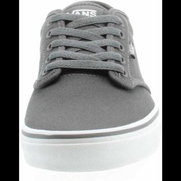 VANS Atwood Big Kids‎ Youth Girls Boys Pewter White Canvas Shoes Sneakers sz 4 - Picture 2 of 7